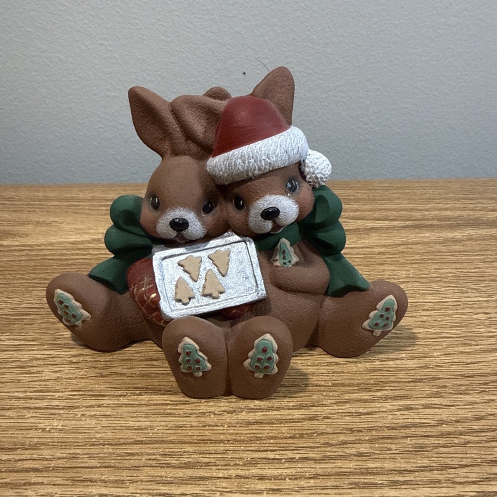 Ceramic Christmas Rabbits Bakingβ